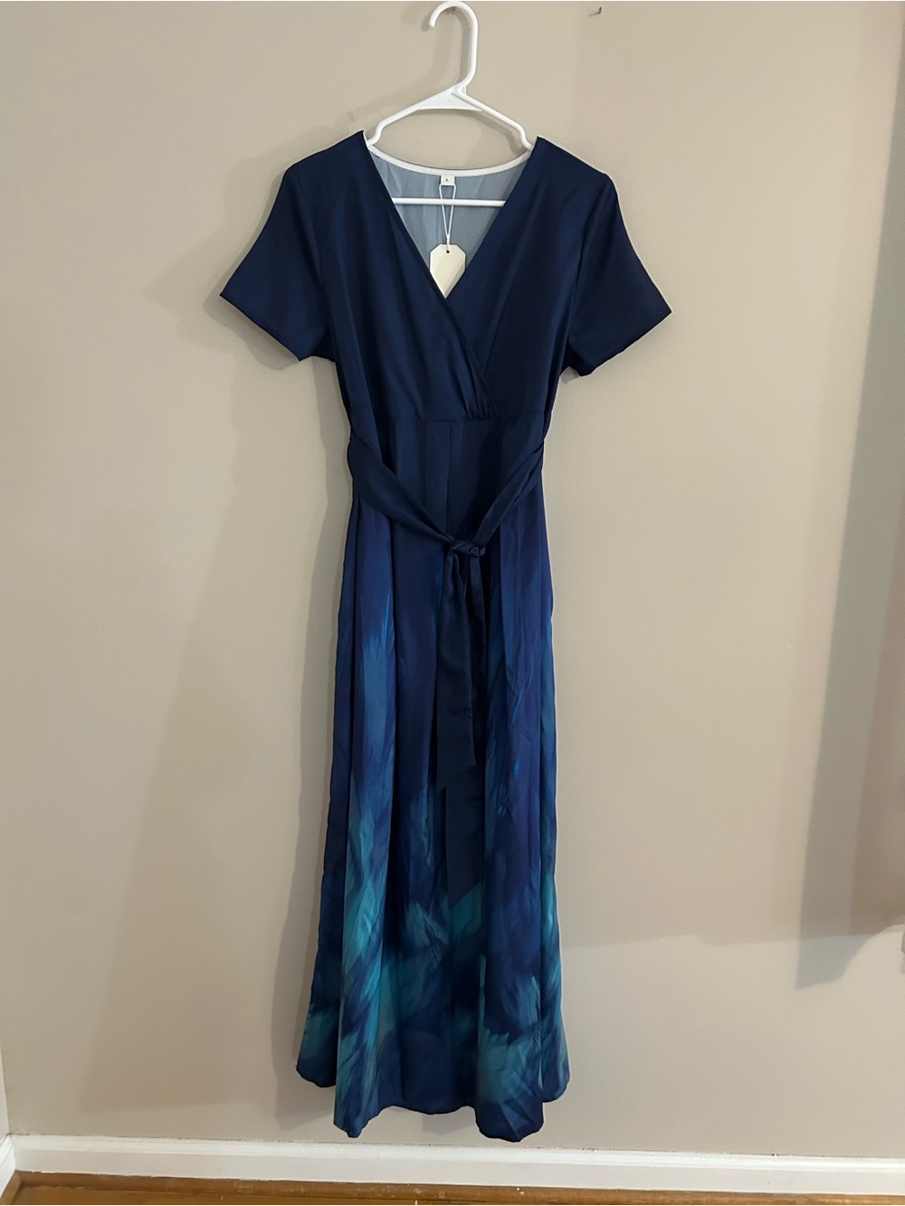 Elegant Navy Blue Maxi Dress